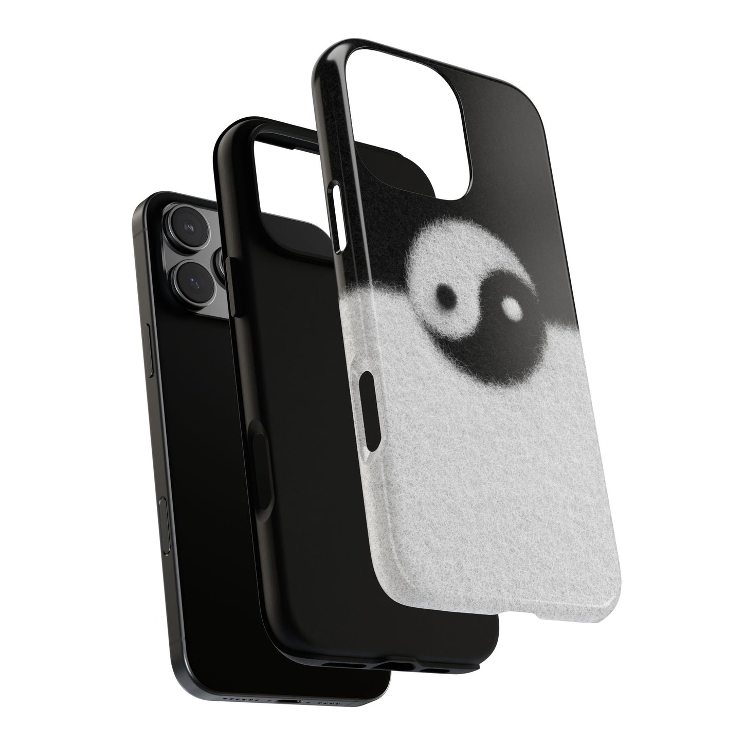 Yin Yang Phone Case - Tough Cases for Minimalist Vibes, Smartphone Cover, Unique Gift, Black and White Design, Modern Aesthetic