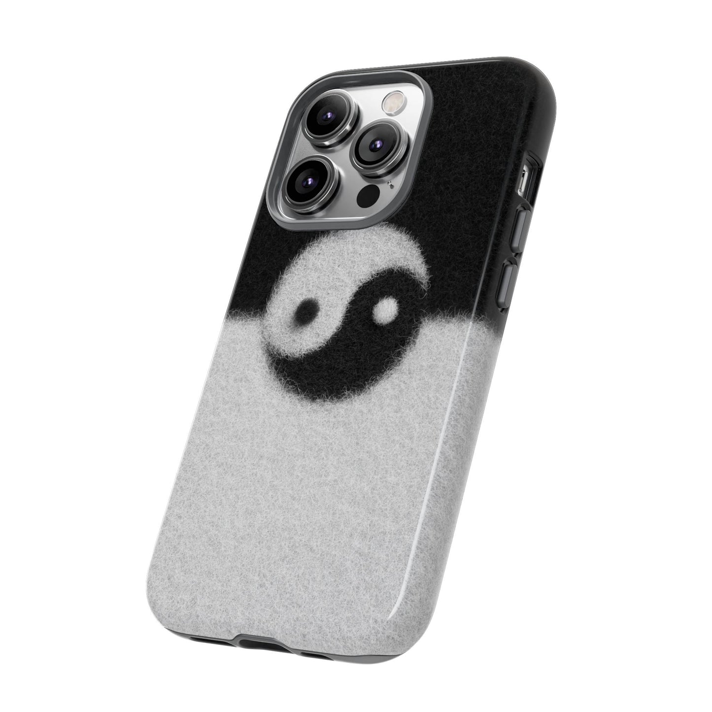 Yin Yang Phone Case - Tough Cases for Minimalist Vibes, Smartphone Cover, Unique Gift, Black and White Design, Modern Aesthetic
