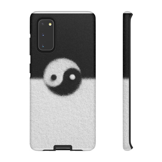Yin Yang Phone Case - Tough Cases for Minimalist Vibes, Smartphone Cover, Unique Gift, Black and White Design, Modern Aesthetic