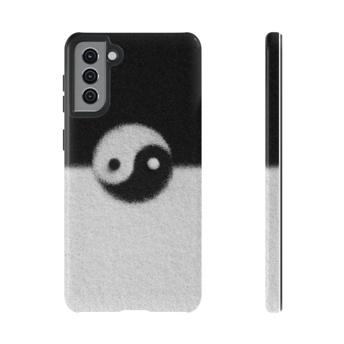 Yin Yang Phone Case - Tough Cases for Minimalist Vibes, Smartphone Cover, Unique Gift, Black and White Design, Modern Aesthetic