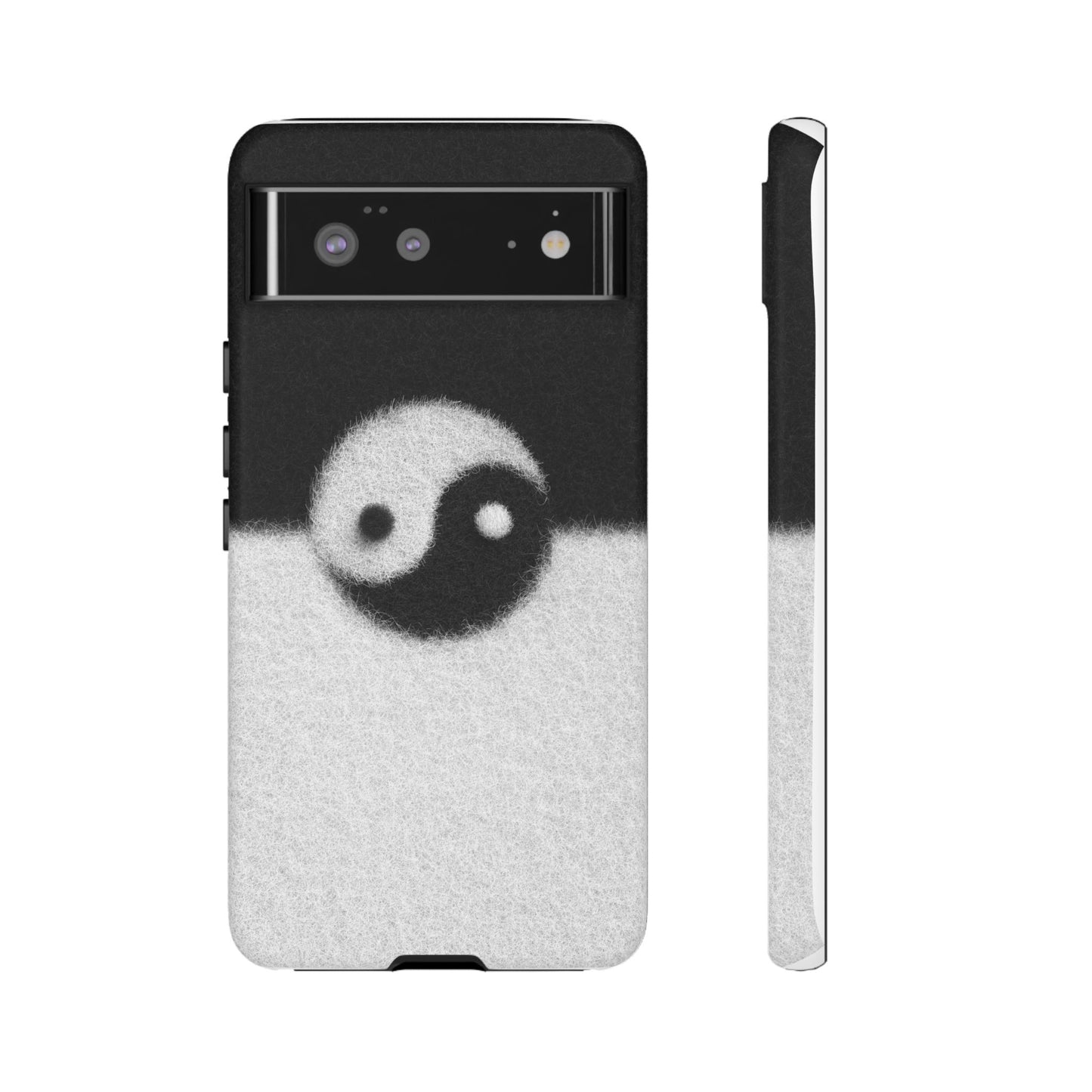 Yin Yang Phone Case - Tough Cases for Minimalist Vibes, Smartphone Cover, Unique Gift, Black and White Design, Modern Aesthetic