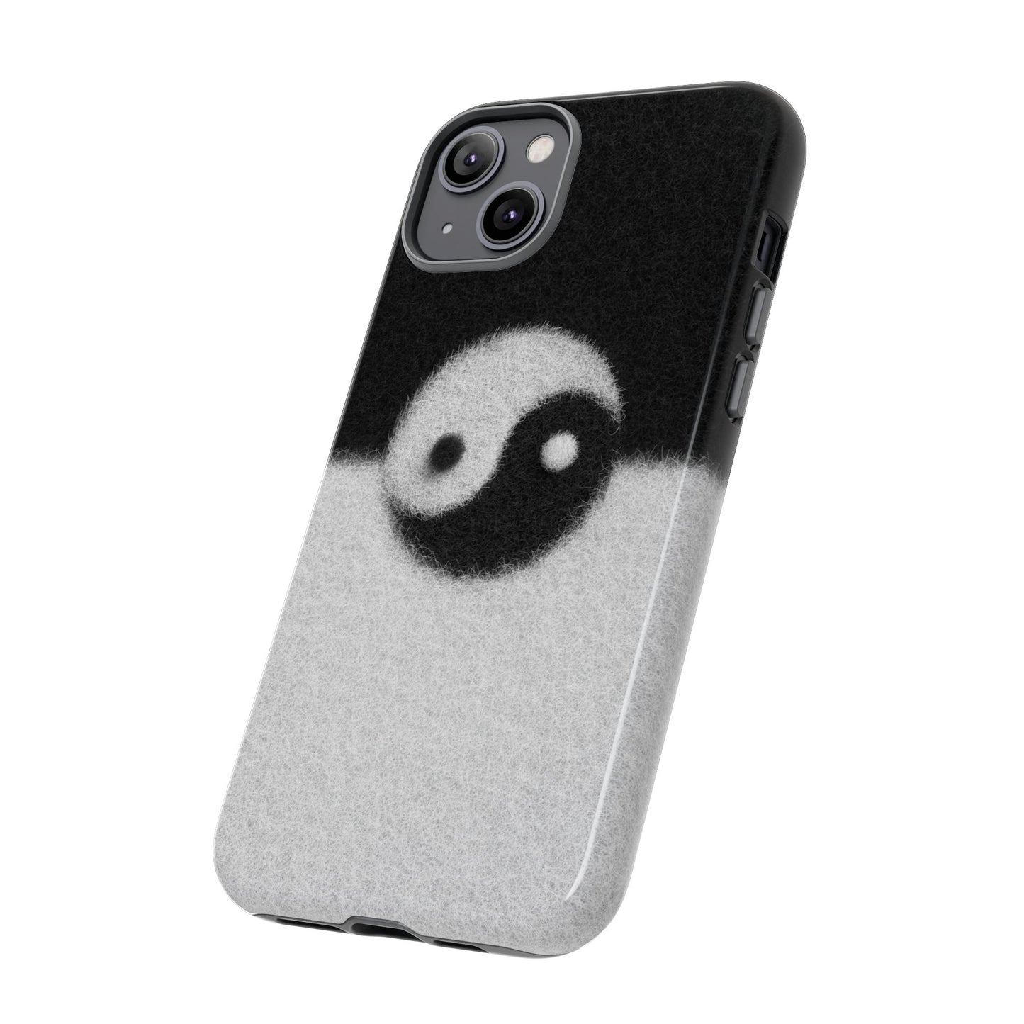Yin Yang Phone Case - Tough Cases for Minimalist Vibes, Smartphone Cover, Unique Gift, Black and White Design, Modern Aesthetic