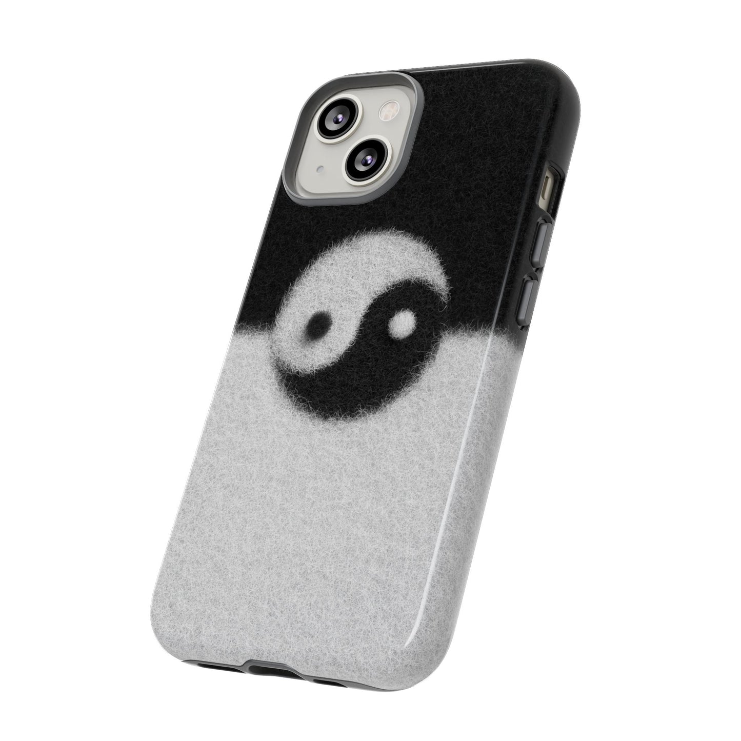 Yin Yang Phone Case - Tough Cases for Minimalist Vibes, Smartphone Cover, Unique Gift, Black and White Design, Modern Aesthetic