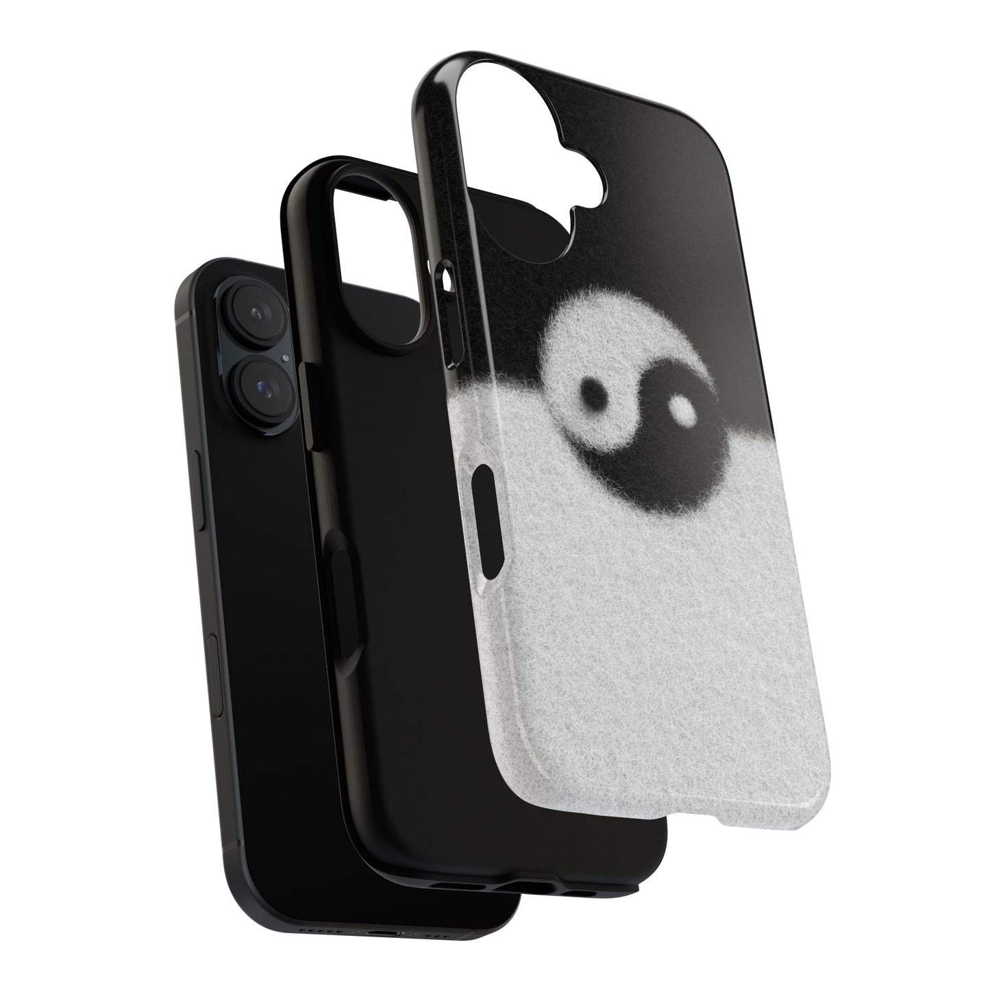 Yin Yang Phone Case - Tough Cases for Minimalist Vibes, Smartphone Cover, Unique Gift, Black and White Design, Modern Aesthetic