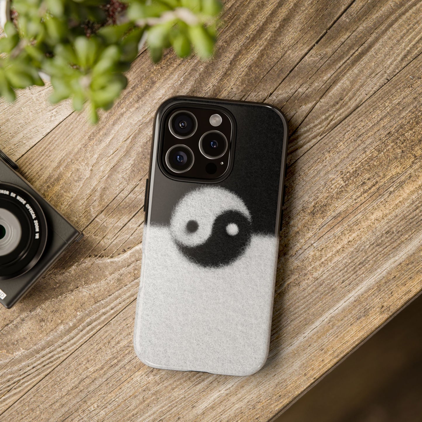 Yin Yang Phone Case - Tough Cases for Minimalist Vibes, Smartphone Cover, Unique Gift, Black and White Design, Modern Aesthetic