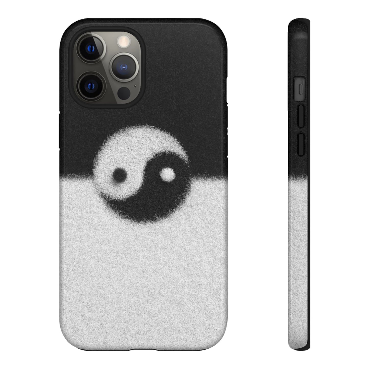 Yin Yang Phone Case - Tough Cases for Minimalist Vibes, Smartphone Cover, Unique Gift, Black and White Design, Modern Aesthetic