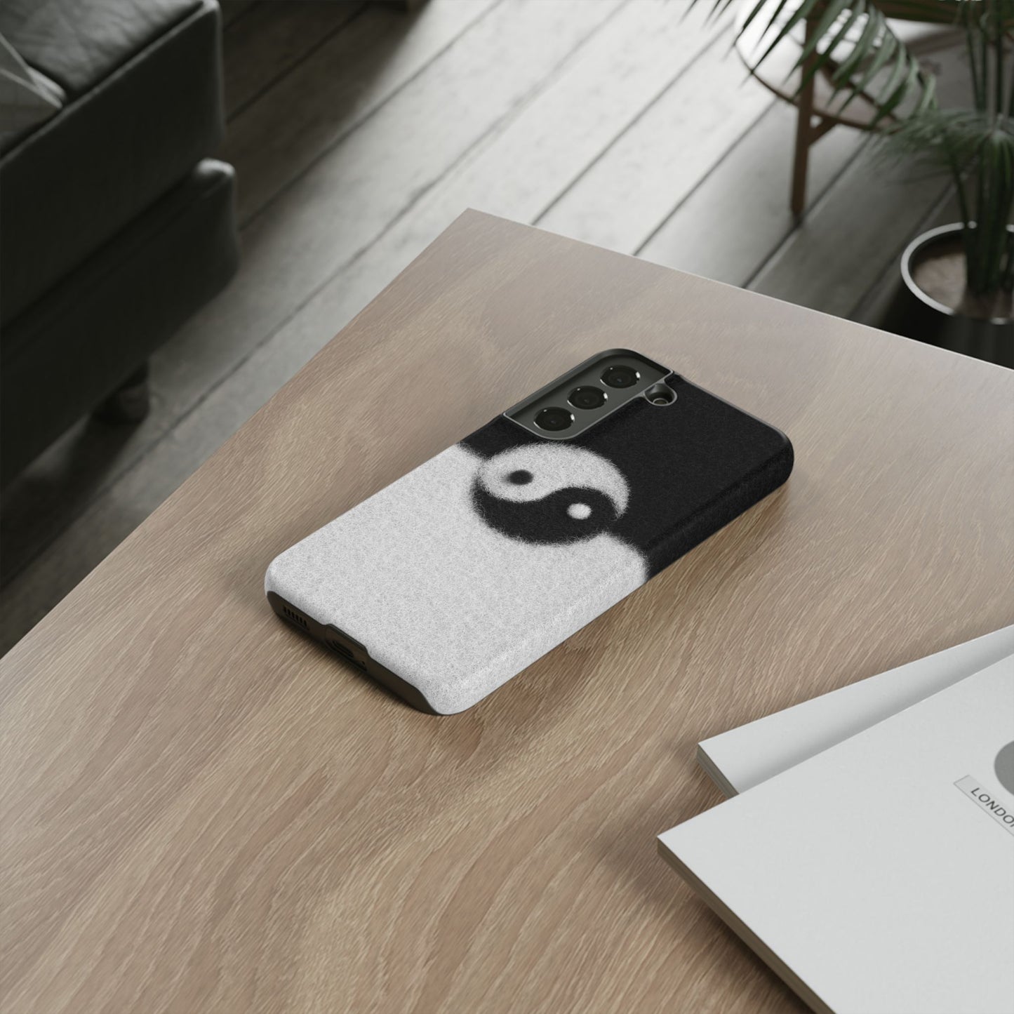 Yin Yang Phone Case - Tough Cases for Minimalist Vibes, Smartphone Cover, Unique Gift, Black and White Design, Modern Aesthetic