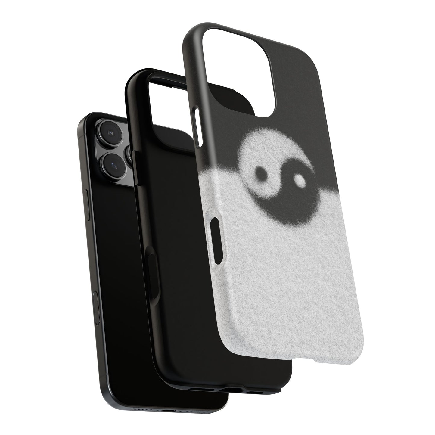 Yin Yang Phone Case - Tough Cases for Minimalist Vibes, Smartphone Cover, Unique Gift, Black and White Design, Modern Aesthetic