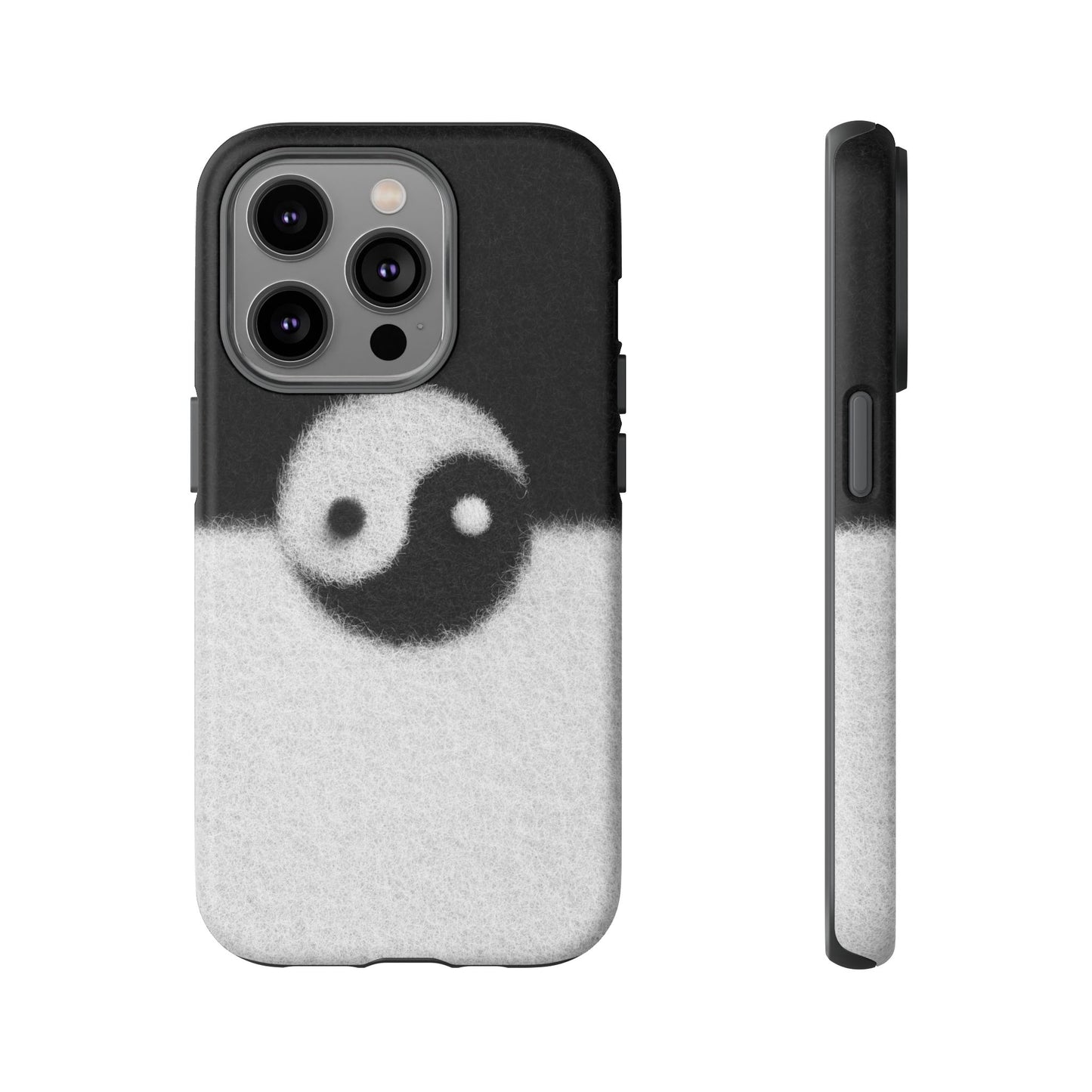 Yin Yang Phone Case - Tough Cases for Minimalist Vibes, Smartphone Cover, Unique Gift, Black and White Design, Modern Aesthetic