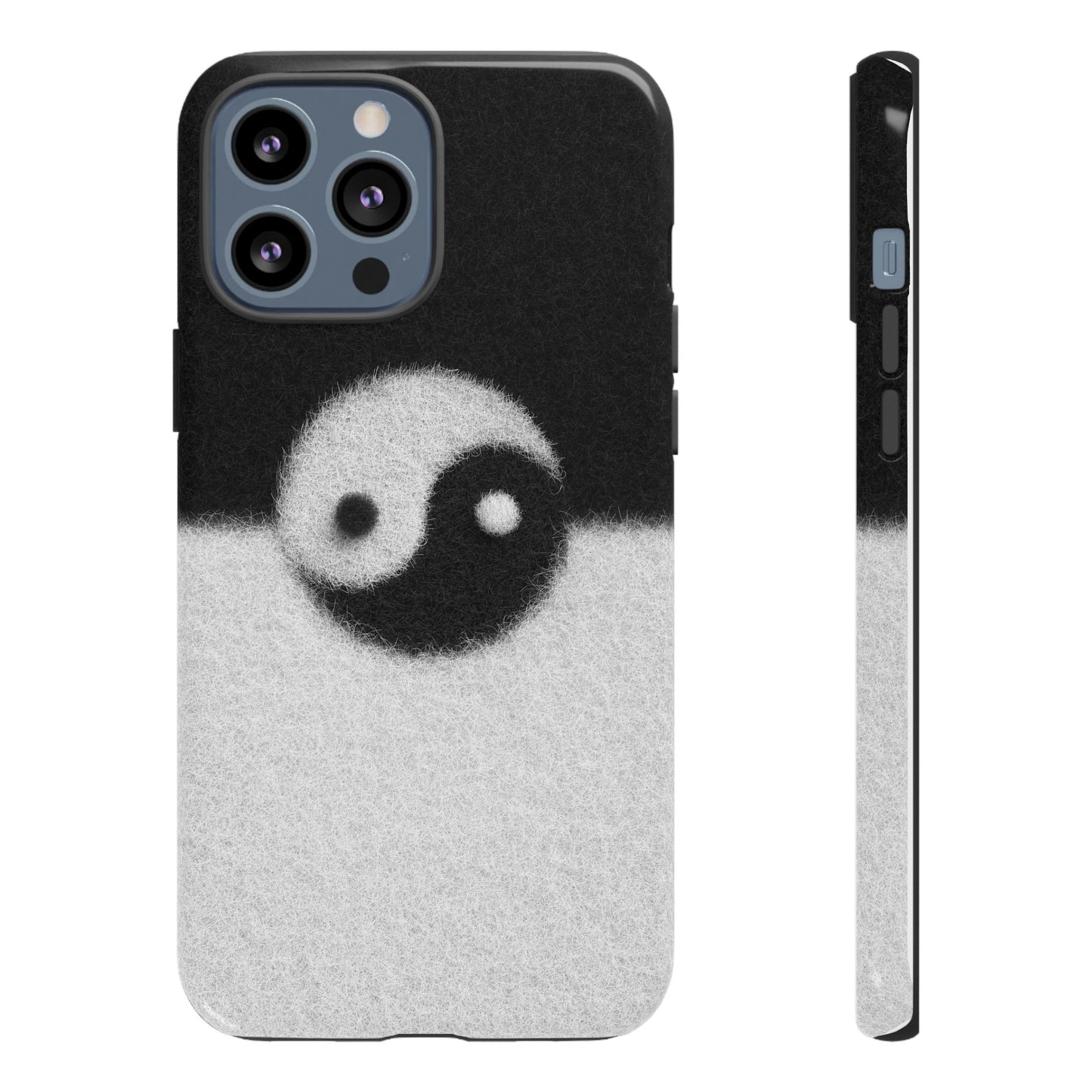 Yin Yang Phone Case - Tough Cases for Minimalist Vibes, Smartphone Cover, Unique Gift, Black and White Design, Modern Aesthetic