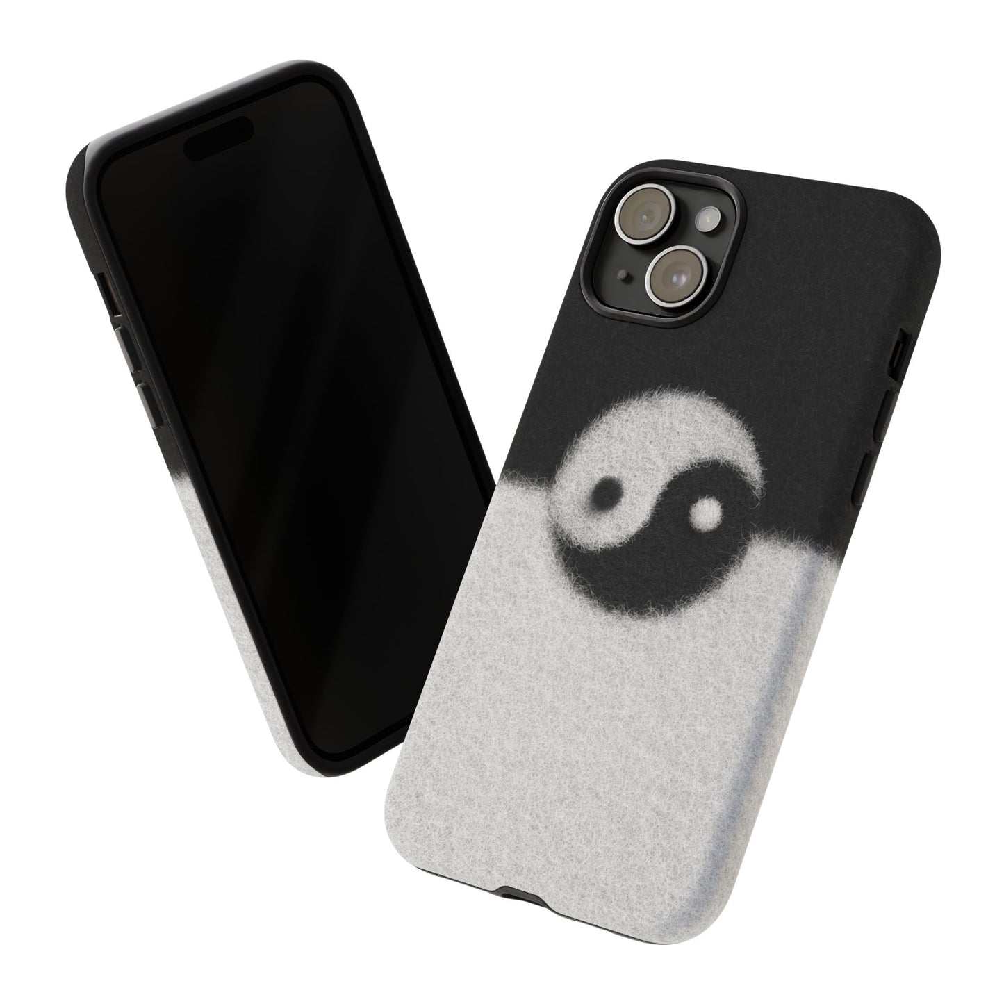 Yin Yang Phone Case - Tough Cases for Minimalist Vibes, Smartphone Cover, Unique Gift, Black and White Design, Modern Aesthetic
