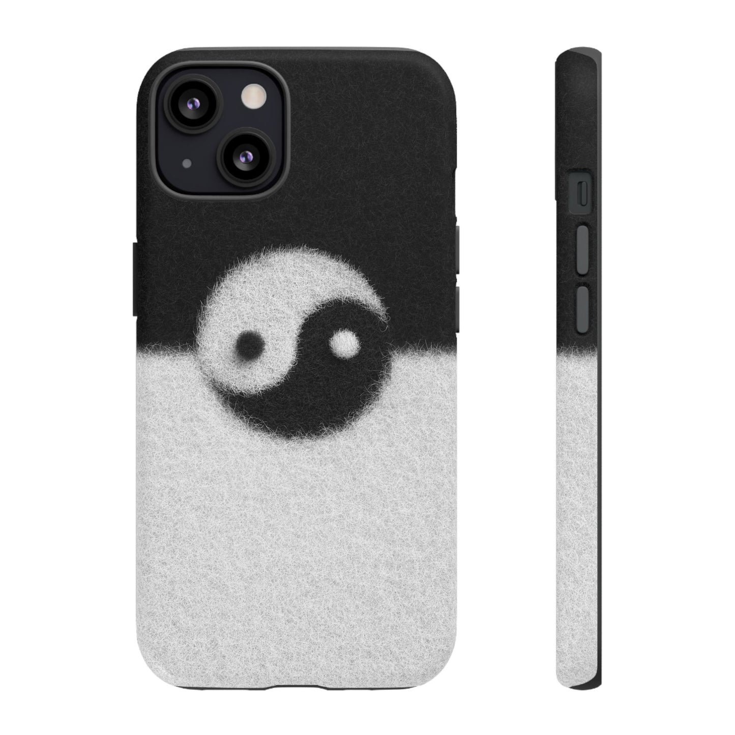 Yin Yang Phone Case - Tough Cases for Minimalist Vibes, Smartphone Cover, Unique Gift, Black and White Design, Modern Aesthetic