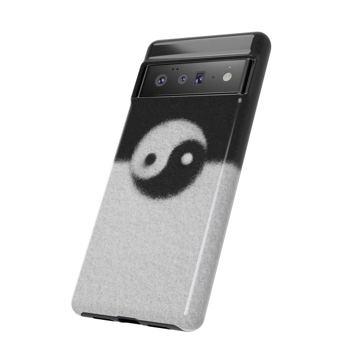 Yin Yang Phone Case - Tough Cases for Minimalist Vibes, Smartphone Cover, Unique Gift, Black and White Design, Modern Aesthetic