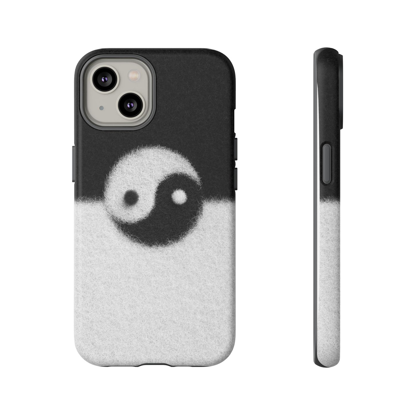 Yin Yang Phone Case - Tough Cases for Minimalist Vibes, Smartphone Cover, Unique Gift, Black and White Design, Modern Aesthetic