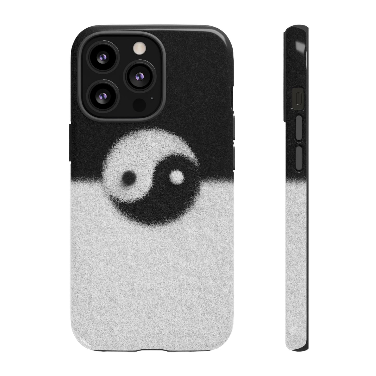 Yin Yang Phone Case - Tough Cases for Minimalist Vibes, Smartphone Cover, Unique Gift, Black and White Design, Modern Aesthetic