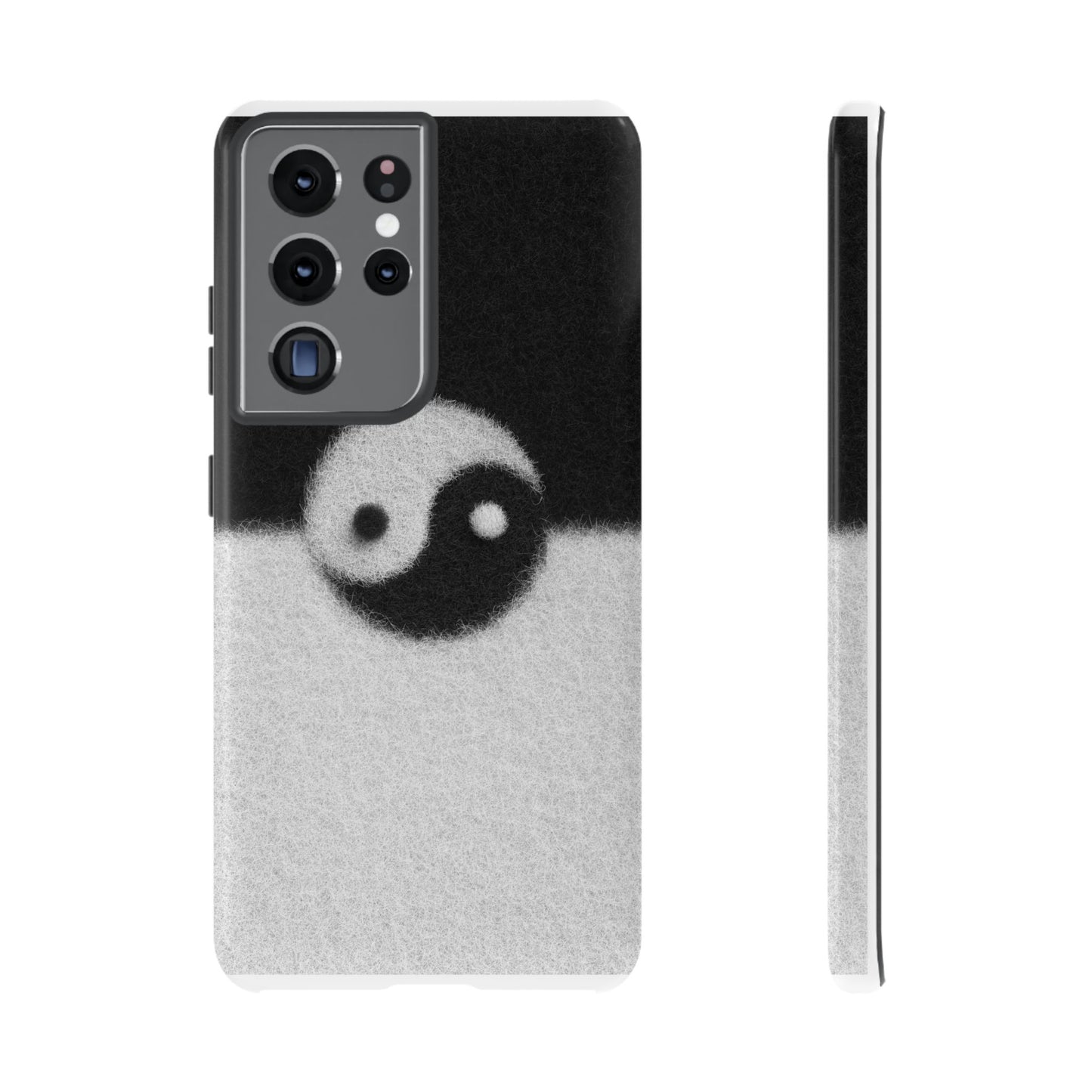 Yin Yang Phone Case - Tough Cases for Minimalist Vibes, Smartphone Cover, Unique Gift, Black and White Design, Modern Aesthetic