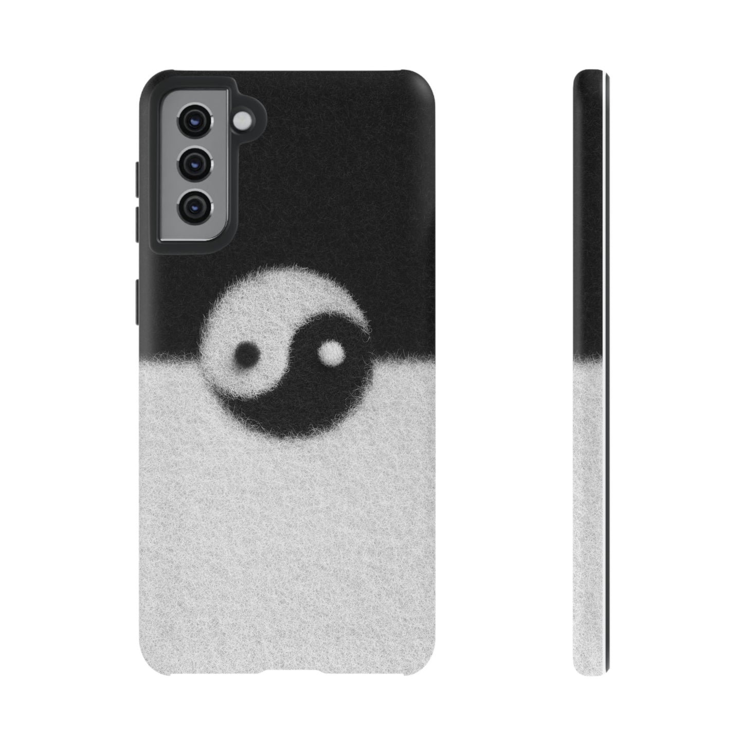 Yin Yang Phone Case - Tough Cases for Minimalist Vibes, Smartphone Cover, Unique Gift, Black and White Design, Modern Aesthetic