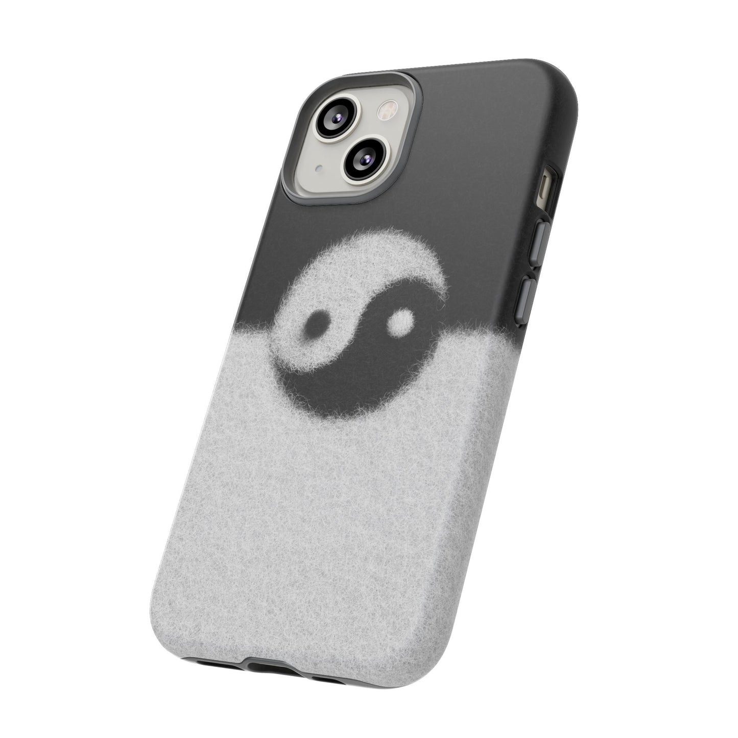 Yin Yang Phone Case - Tough Cases for Minimalist Vibes, Smartphone Cover, Unique Gift, Black and White Design, Modern Aesthetic