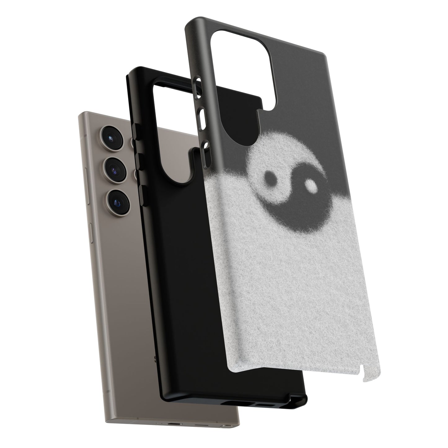 Yin Yang Phone Case - Tough Cases for Minimalist Vibes, Smartphone Cover, Unique Gift, Black and White Design, Modern Aesthetic