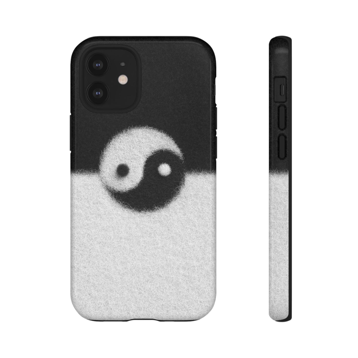 Yin Yang Phone Case - Tough Cases for Minimalist Vibes, Smartphone Cover, Unique Gift, Black and White Design, Modern Aesthetic