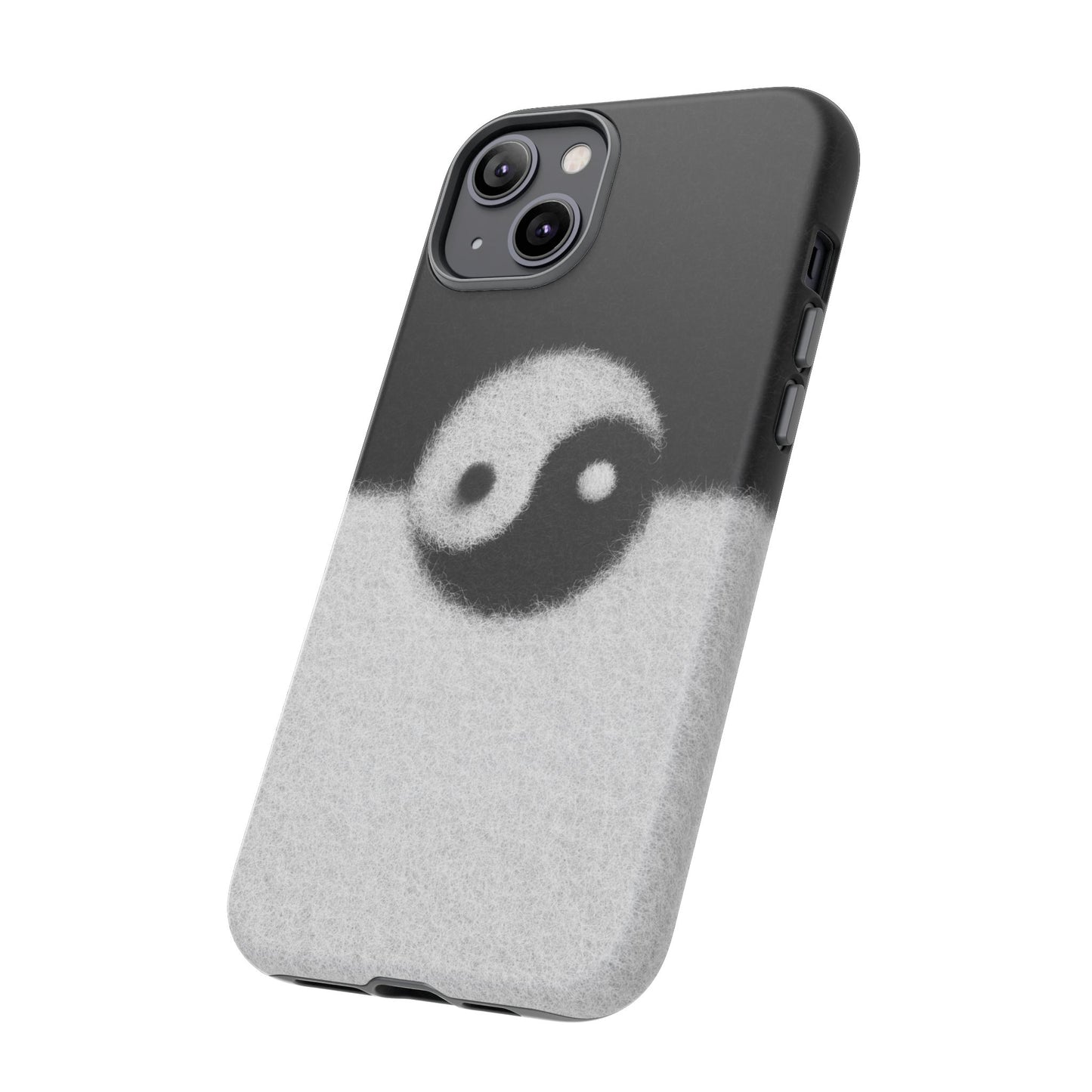 Yin Yang Phone Case - Tough Cases for Minimalist Vibes, Smartphone Cover, Unique Gift, Black and White Design, Modern Aesthetic