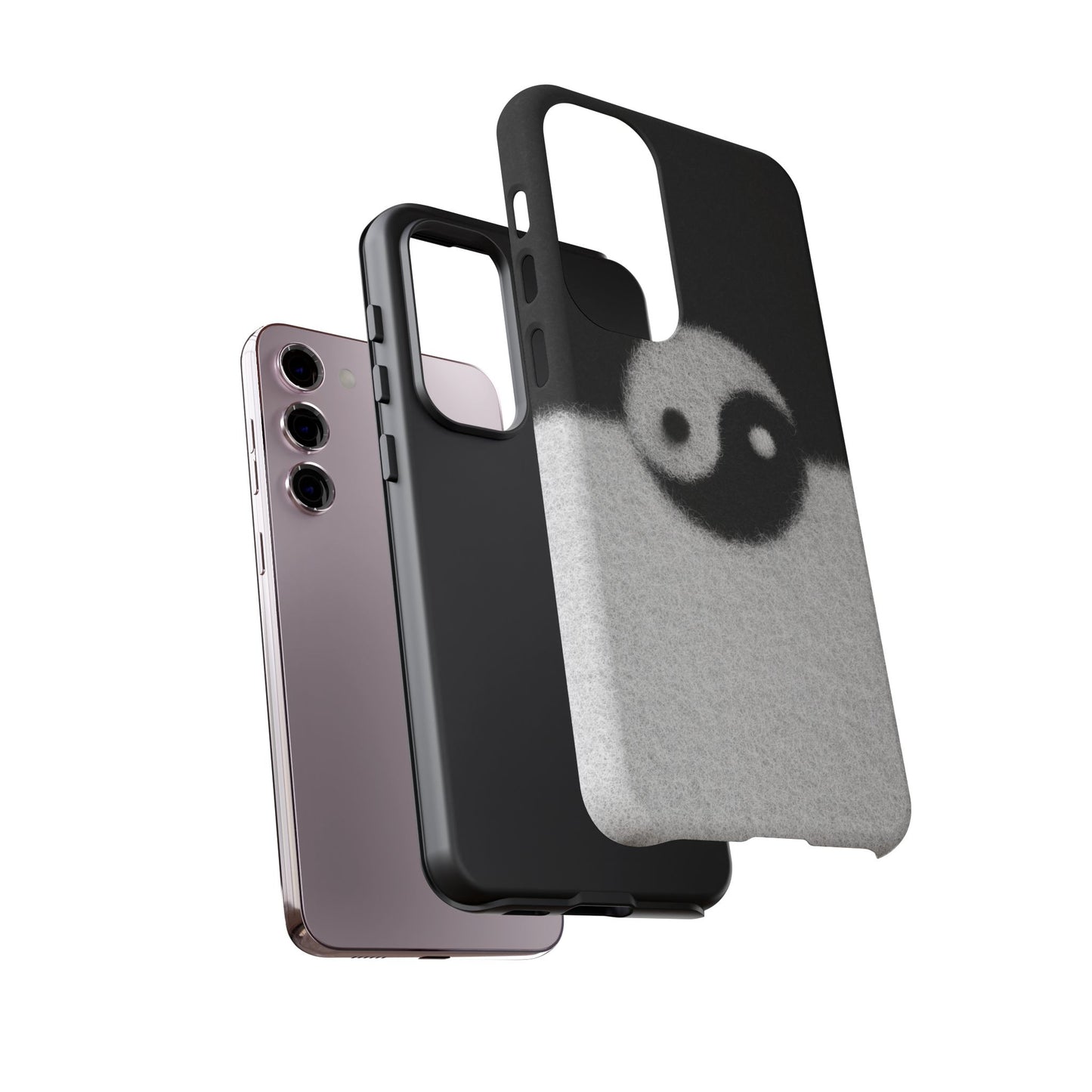 Yin Yang Phone Case - Tough Cases for Minimalist Vibes, Smartphone Cover, Unique Gift, Black and White Design, Modern Aesthetic