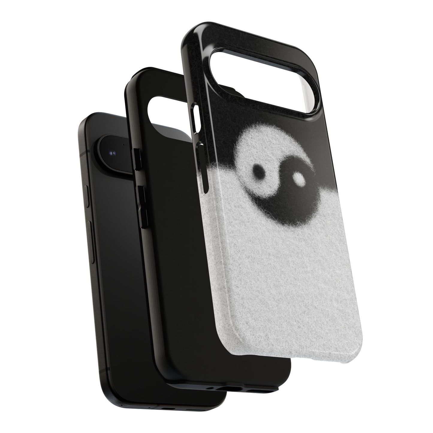 Yin Yang Phone Case - Tough Cases for Minimalist Vibes, Smartphone Cover, Unique Gift, Black and White Design, Modern Aesthetic