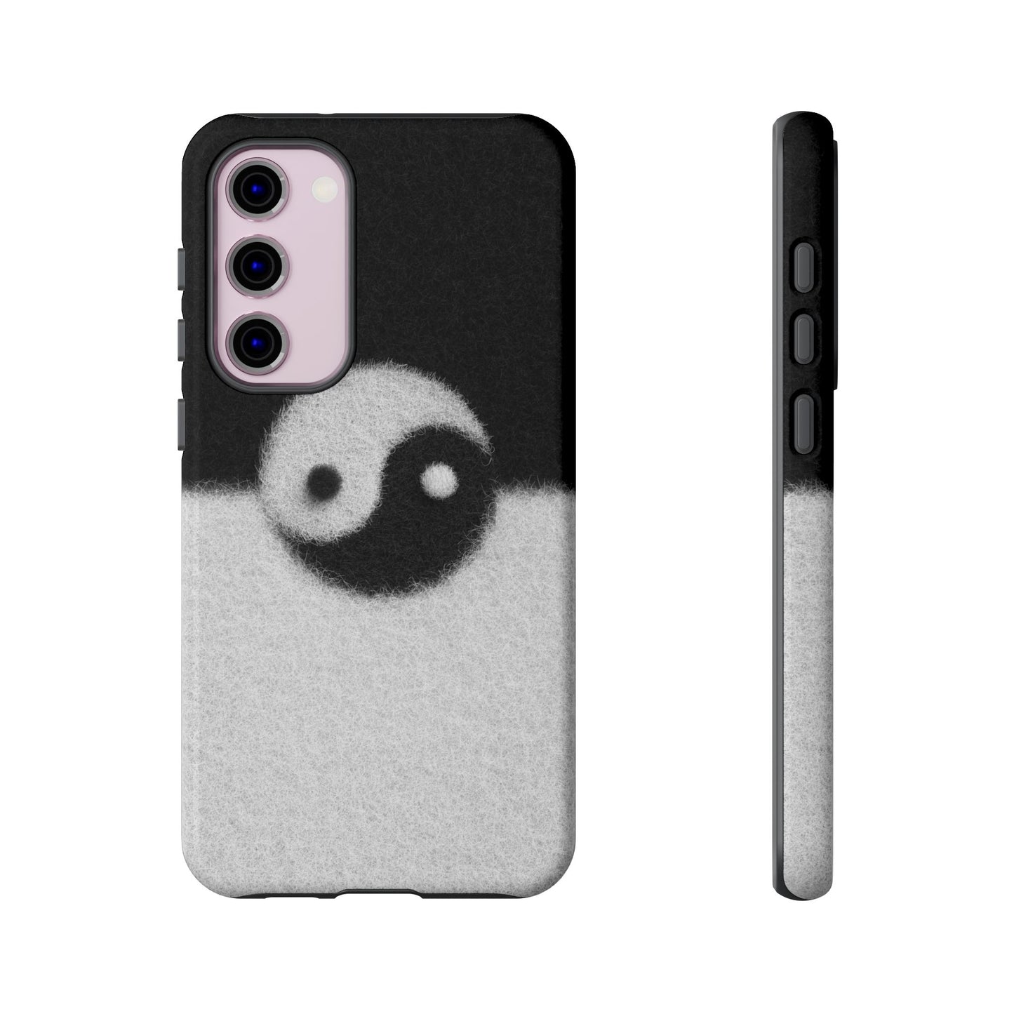 Yin Yang Phone Case - Tough Cases for Minimalist Vibes, Smartphone Cover, Unique Gift, Black and White Design, Modern Aesthetic