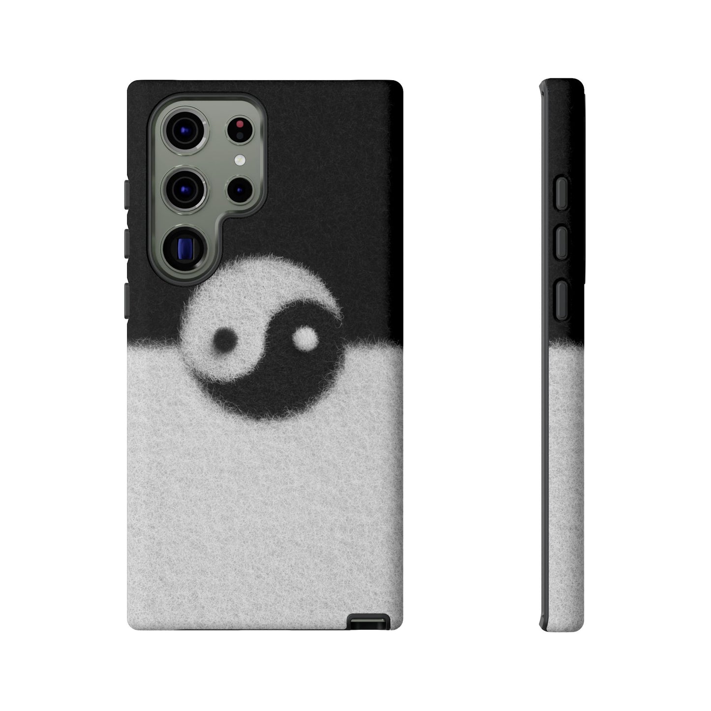 Yin Yang Phone Case - Tough Cases for Minimalist Vibes, Smartphone Cover, Unique Gift, Black and White Design, Modern Aesthetic