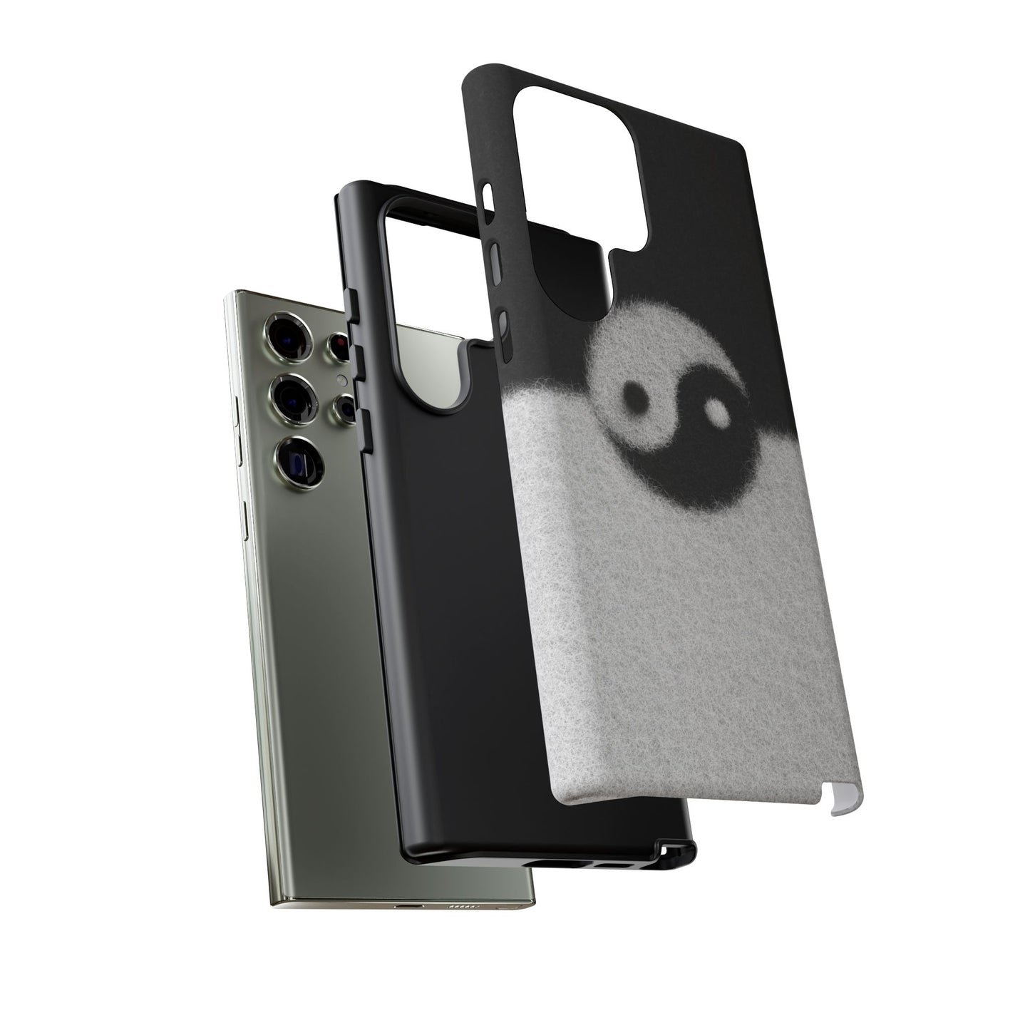 Yin Yang Phone Case - Tough Cases for Minimalist Vibes, Smartphone Cover, Unique Gift, Black and White Design, Modern Aesthetic