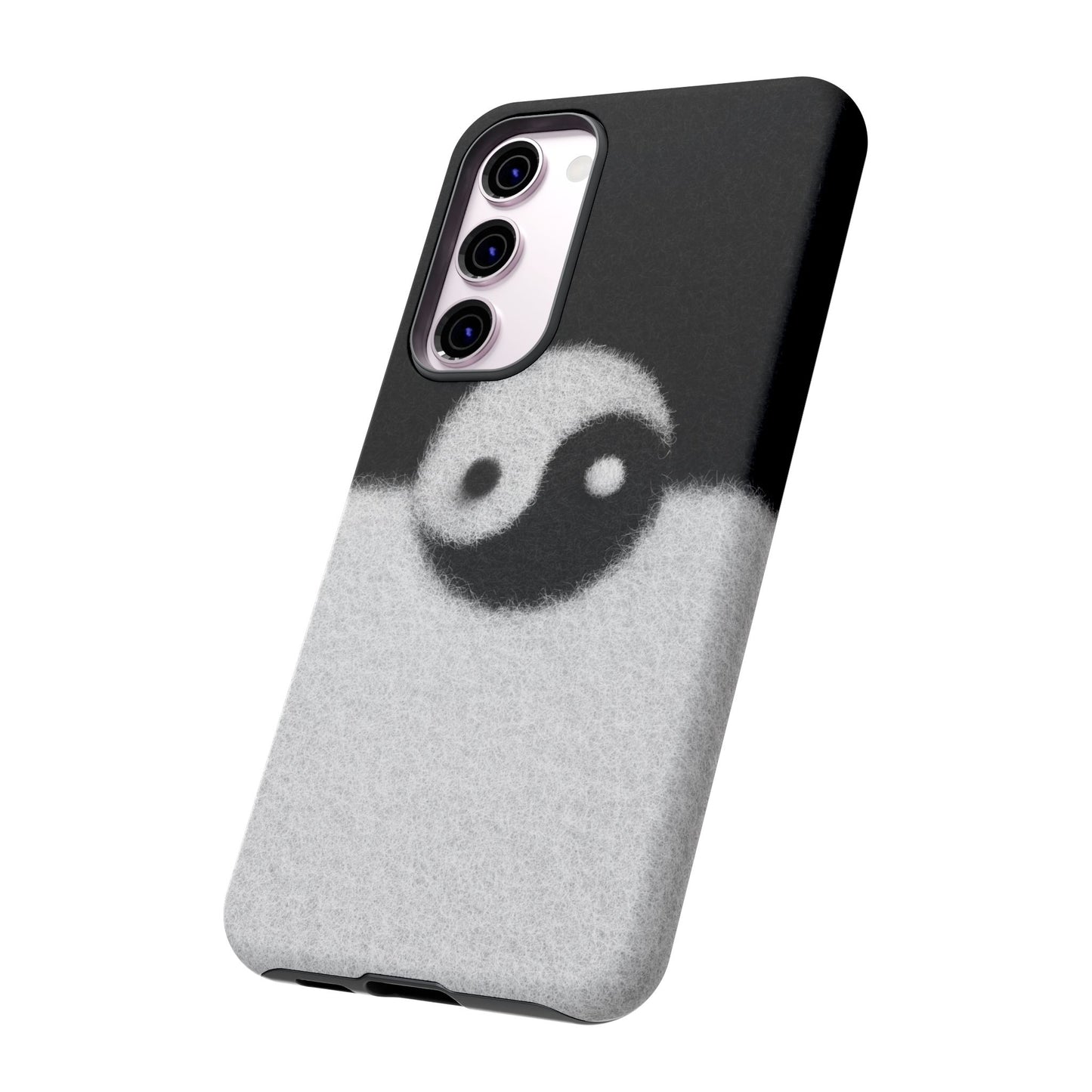 Yin Yang Phone Case - Tough Cases for Minimalist Vibes, Smartphone Cover, Unique Gift, Black and White Design, Modern Aesthetic