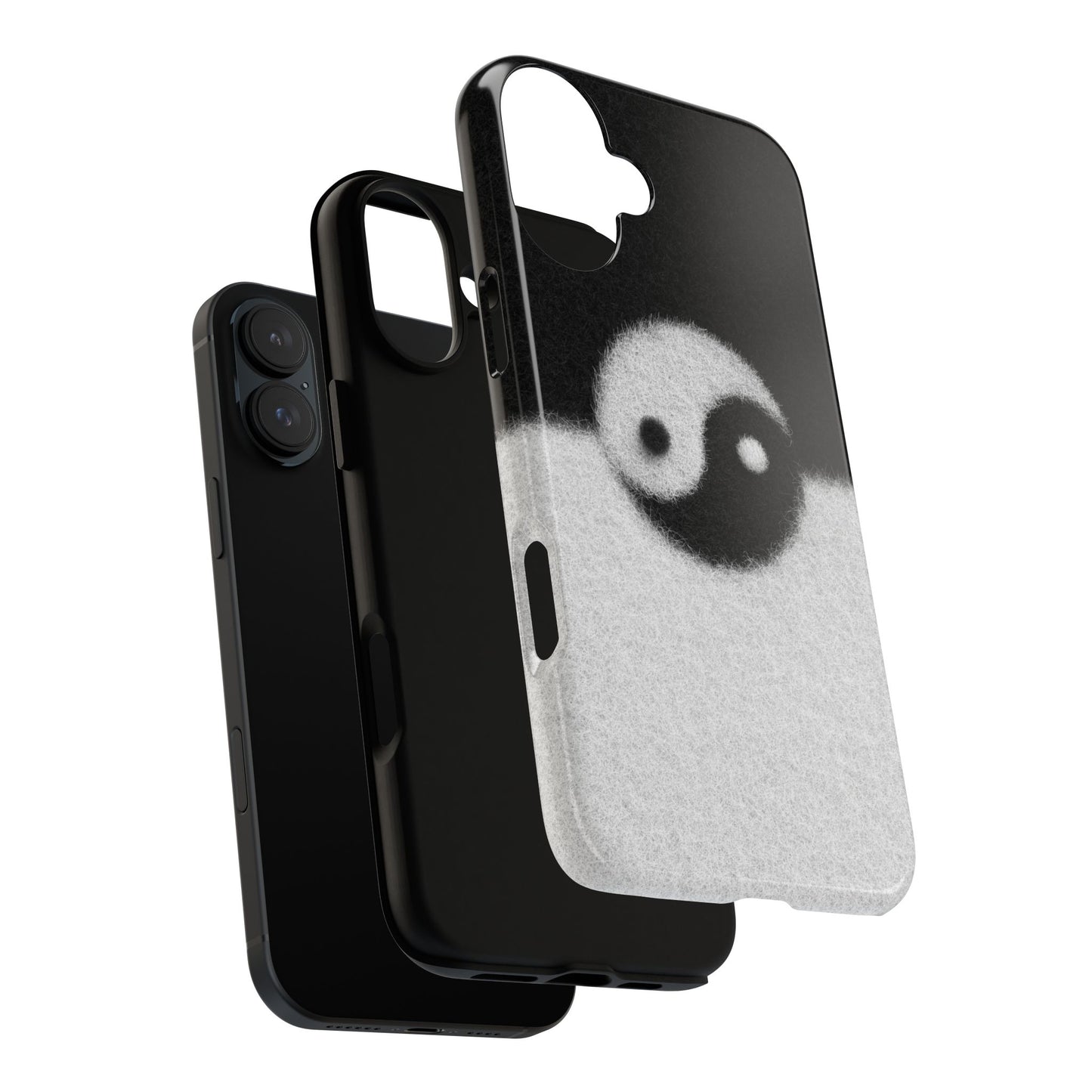 Yin Yang Phone Case - Tough Cases for Minimalist Vibes, Smartphone Cover, Unique Gift, Black and White Design, Modern Aesthetic