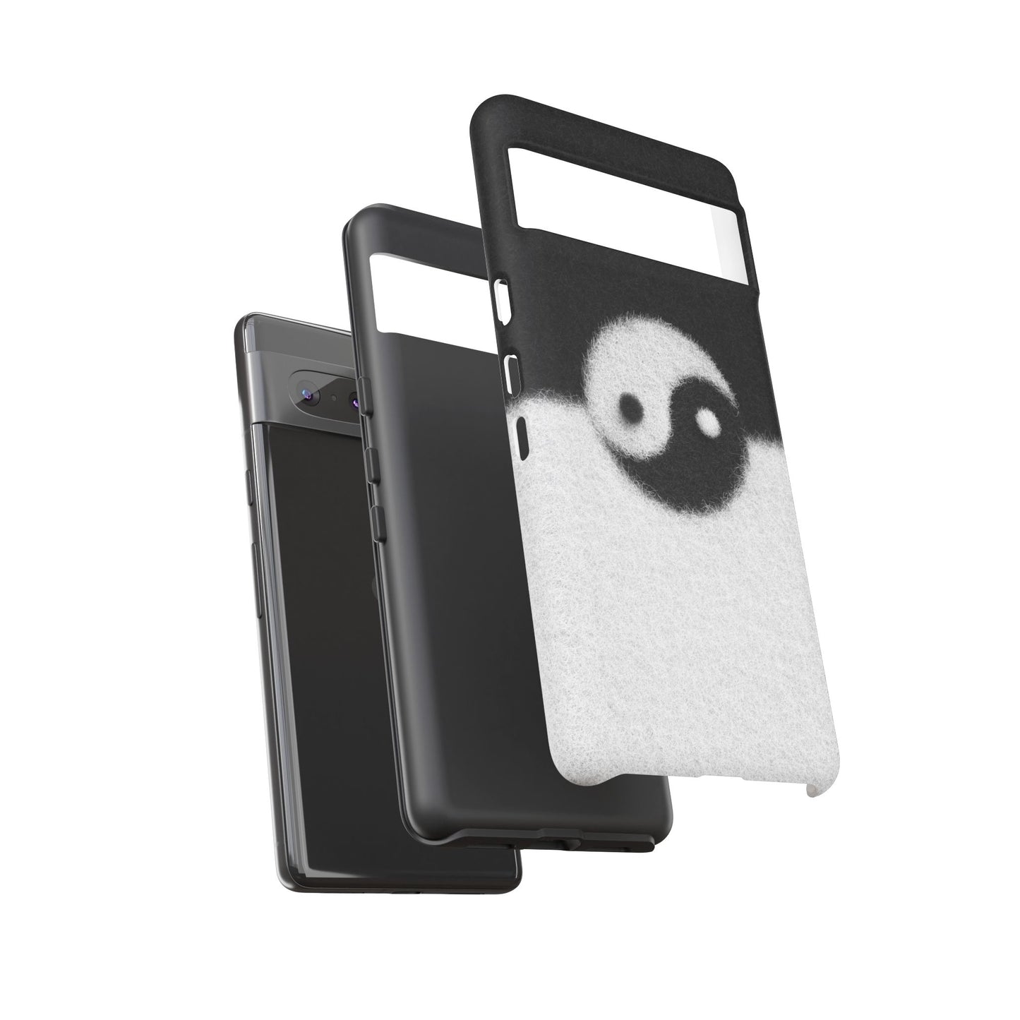 Yin Yang Phone Case - Tough Cases for Minimalist Vibes, Smartphone Cover, Unique Gift, Black and White Design, Modern Aesthetic
