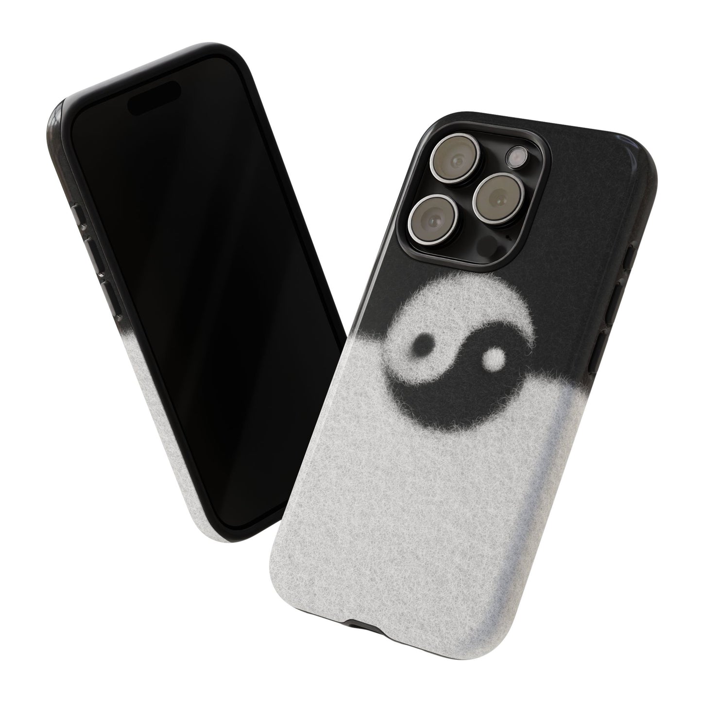 Yin Yang Phone Case - Tough Cases for Minimalist Vibes, Smartphone Cover, Unique Gift, Black and White Design, Modern Aesthetic