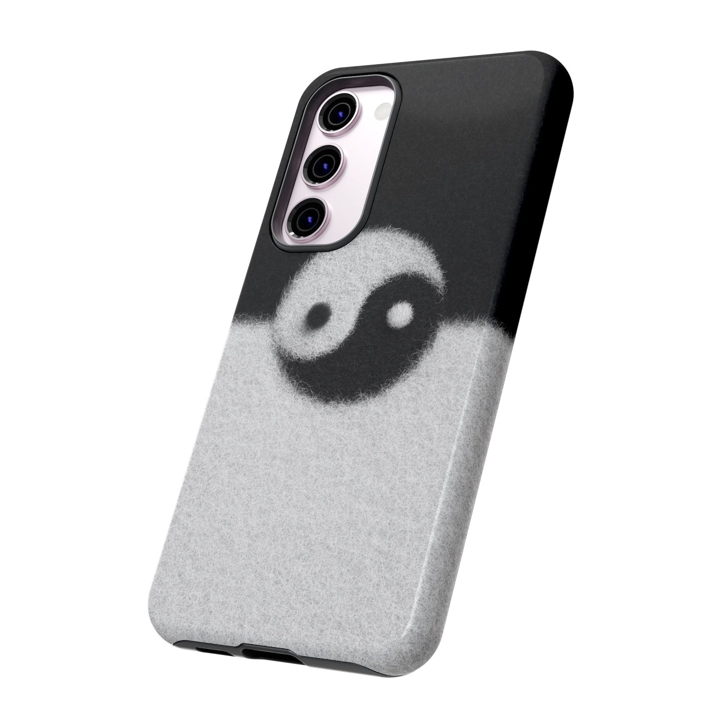 Yin Yang Phone Case - Tough Cases for Minimalist Vibes, Smartphone Cover, Unique Gift, Black and White Design, Modern Aesthetic