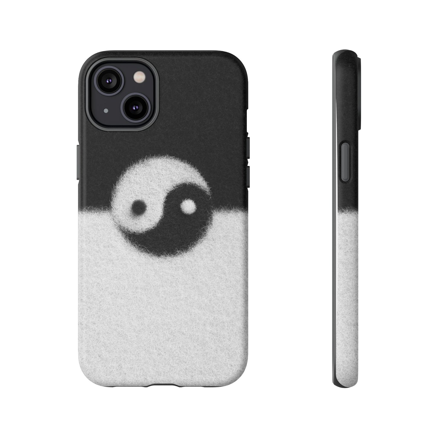 Yin Yang Phone Case - Tough Cases for Minimalist Vibes, Smartphone Cover, Unique Gift, Black and White Design, Modern Aesthetic