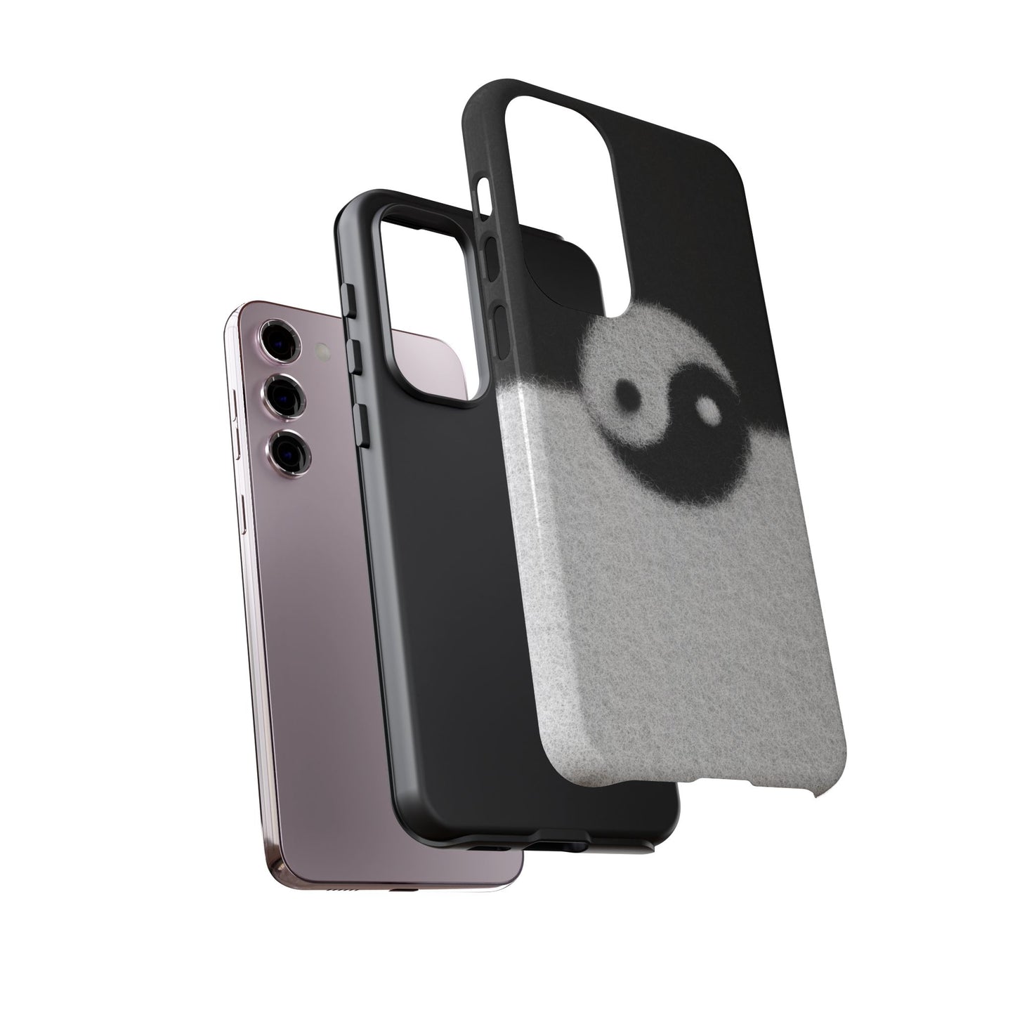 Yin Yang Phone Case - Tough Cases for Minimalist Vibes, Smartphone Cover, Unique Gift, Black and White Design, Modern Aesthetic