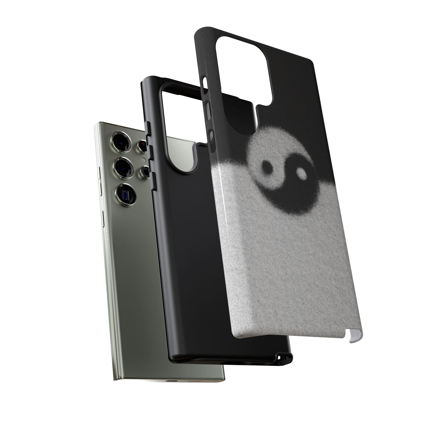Yin Yang Phone Case - Tough Cases for Minimalist Vibes, Smartphone Cover, Unique Gift, Black and White Design, Modern Aesthetic