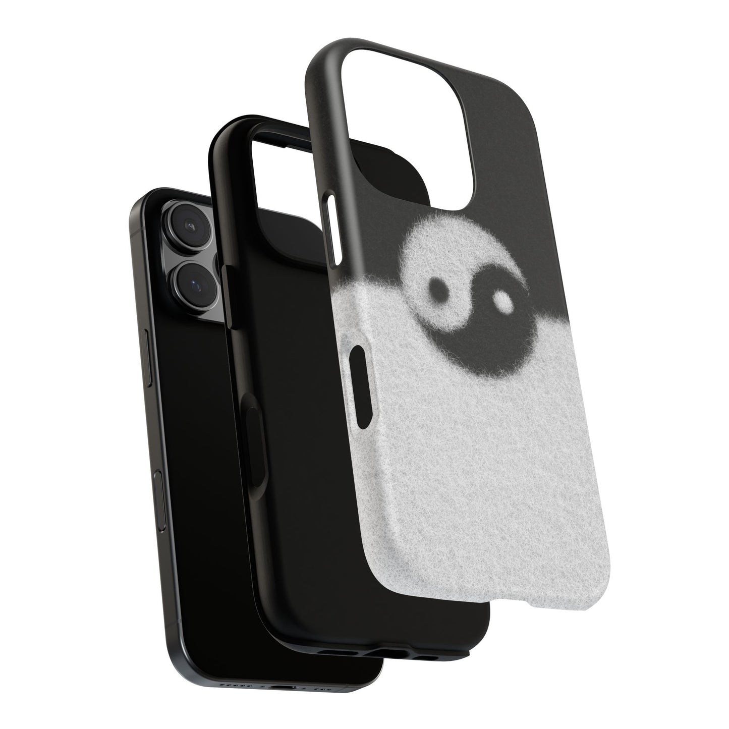 Yin Yang Phone Case - Tough Cases for Minimalist Vibes, Smartphone Cover, Unique Gift, Black and White Design, Modern Aesthetic