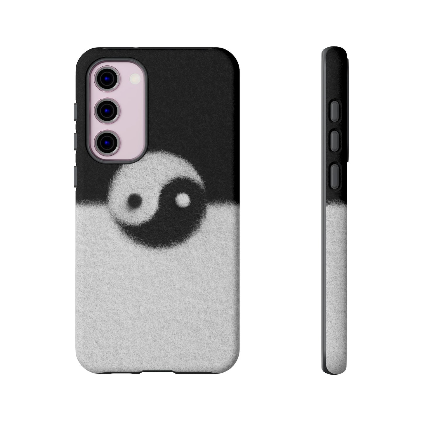 Yin Yang Phone Case - Tough Cases for Minimalist Vibes, Smartphone Cover, Unique Gift, Black and White Design, Modern Aesthetic