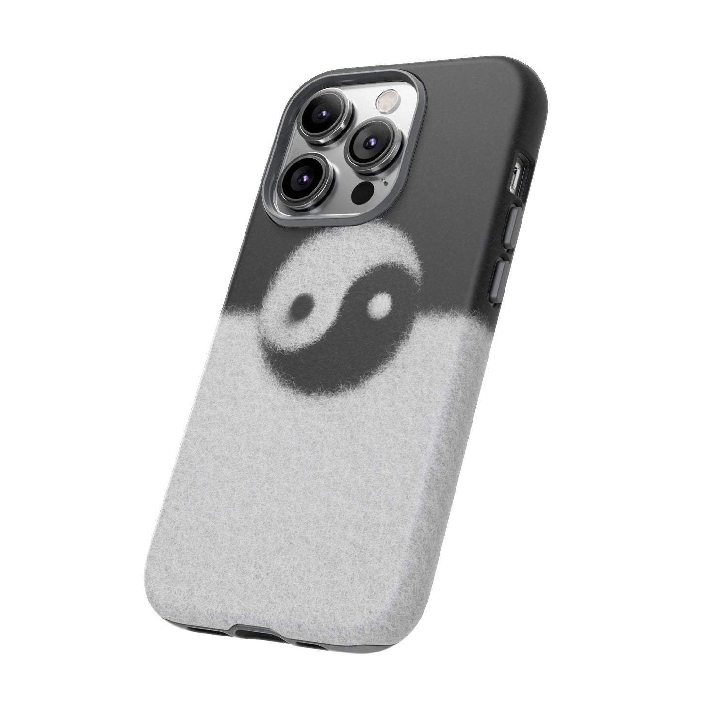 Yin Yang Phone Case - Tough Cases for Minimalist Vibes, Smartphone Cover, Unique Gift, Black and White Design, Modern Aesthetic