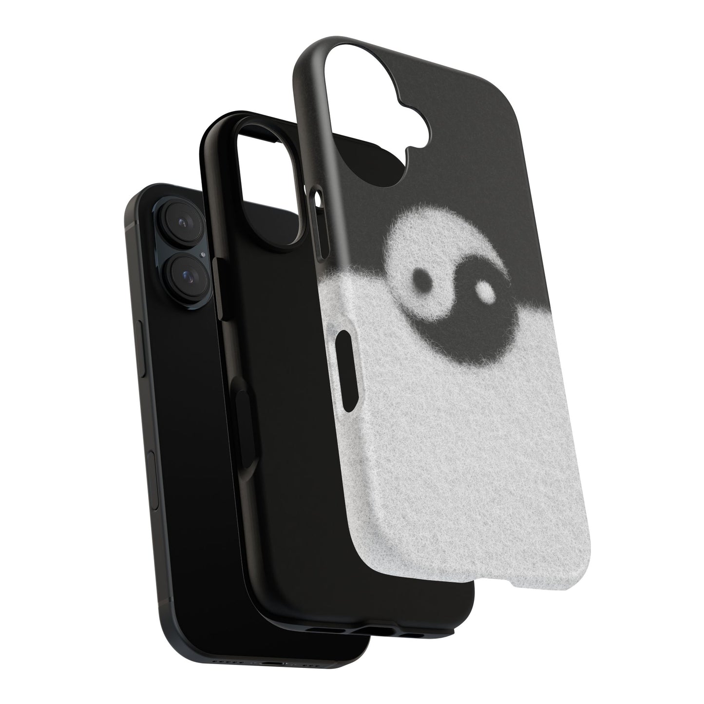 Yin Yang Phone Case - Tough Cases for Minimalist Vibes, Smartphone Cover, Unique Gift, Black and White Design, Modern Aesthetic