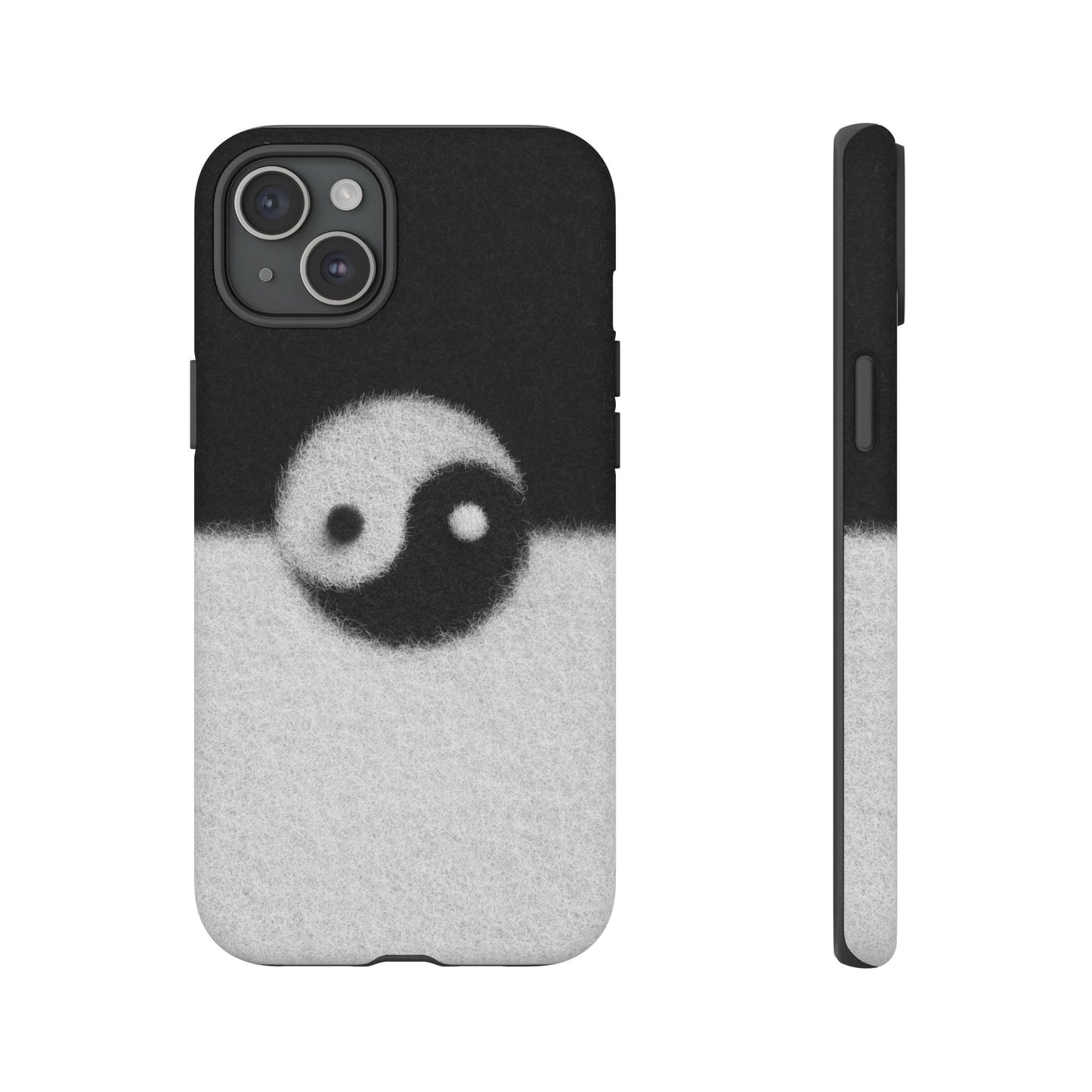 Yin Yang Phone Case - Tough Cases for Minimalist Vibes, Smartphone Cover, Unique Gift, Black and White Design, Modern Aesthetic