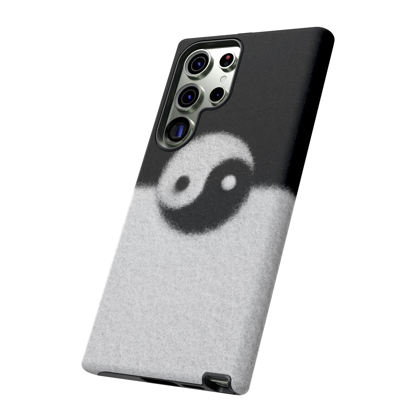 Yin Yang Phone Case - Tough Cases for Minimalist Vibes, Smartphone Cover, Unique Gift, Black and White Design, Modern Aesthetic