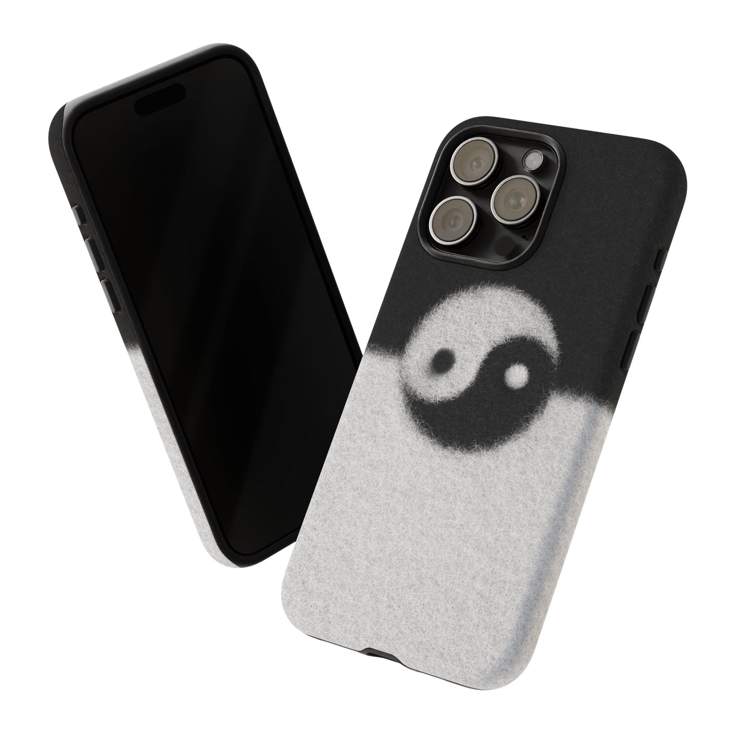Yin Yang Phone Case - Tough Cases for Minimalist Vibes, Smartphone Cover, Unique Gift, Black and White Design, Modern Aesthetic