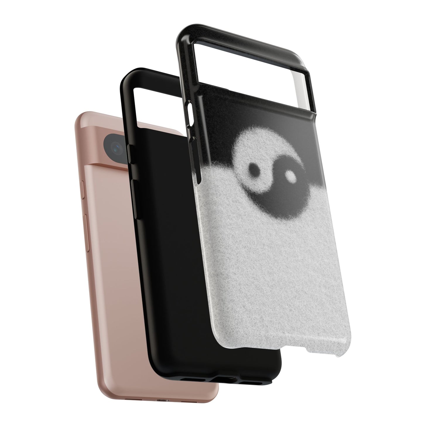 Yin Yang Phone Case - Tough Cases for Minimalist Vibes, Smartphone Cover, Unique Gift, Black and White Design, Modern Aesthetic