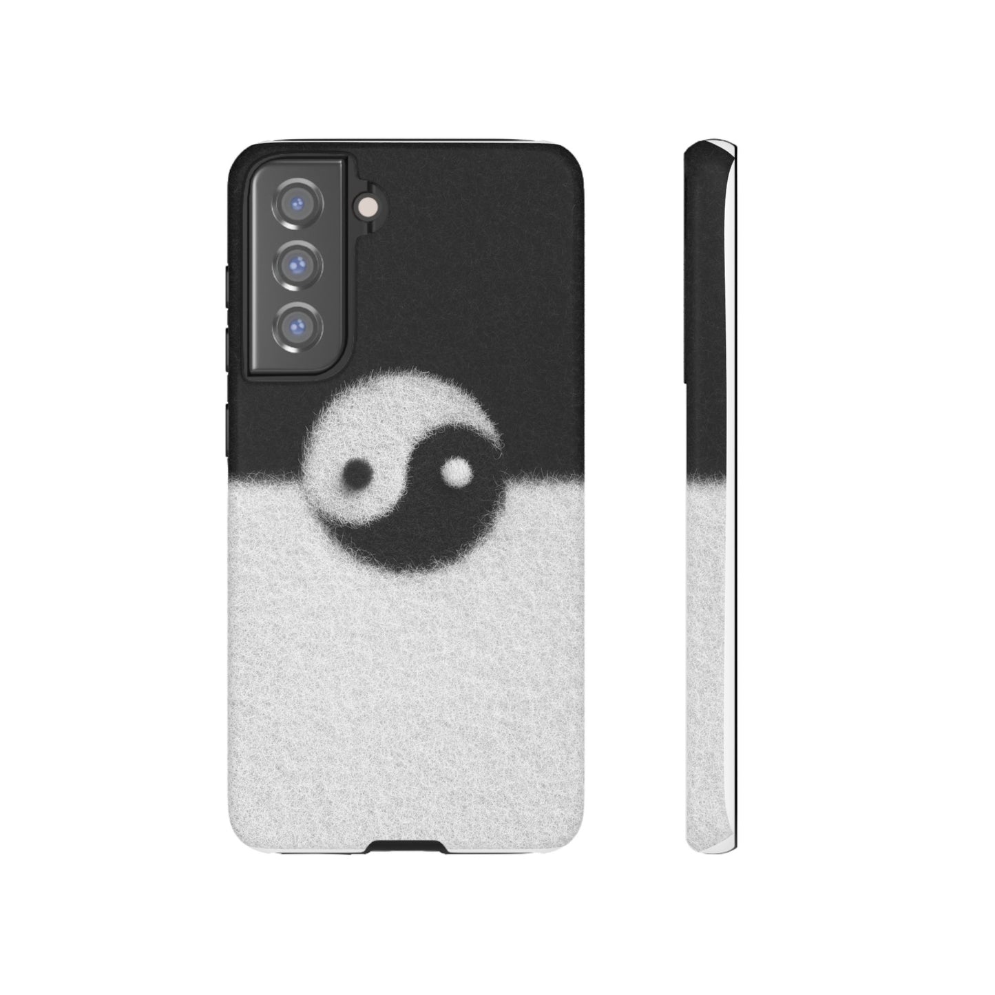 Yin Yang Phone Case - Tough Cases for Minimalist Vibes, Smartphone Cover, Unique Gift, Black and White Design, Modern Aesthetic