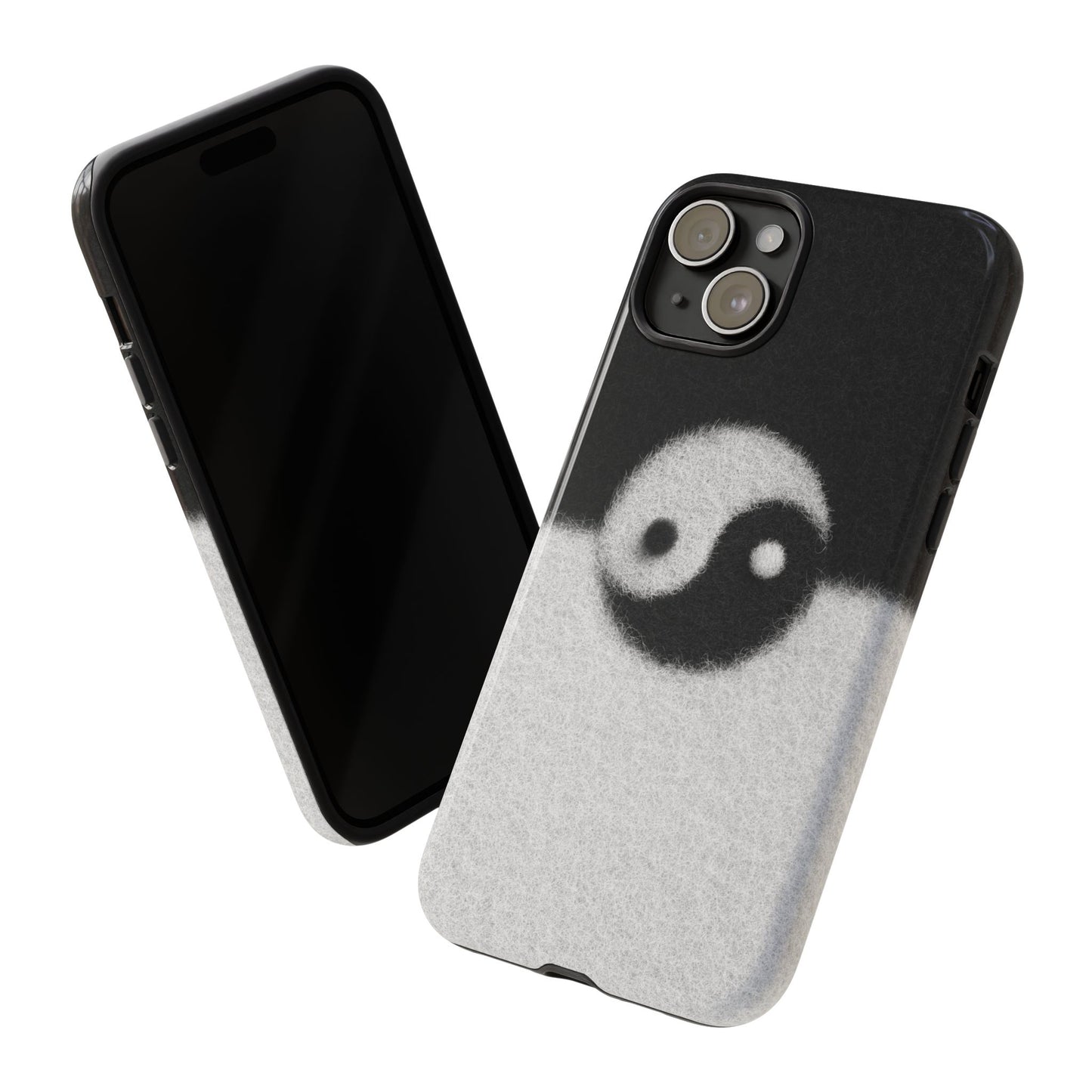 Yin Yang Phone Case - Tough Cases for Minimalist Vibes, Smartphone Cover, Unique Gift, Black and White Design, Modern Aesthetic