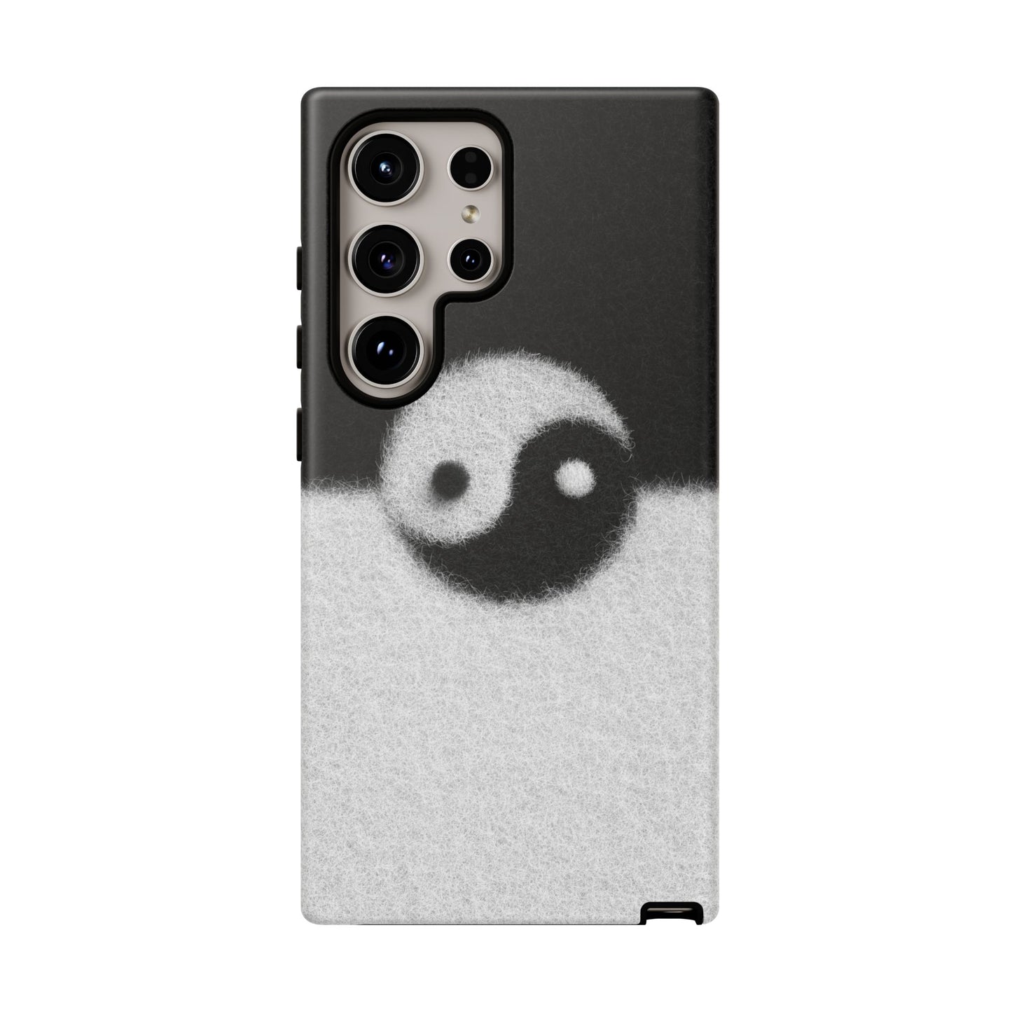 Yin Yang Phone Case - Tough Cases for Minimalist Vibes, Smartphone Cover, Unique Gift, Black and White Design, Modern Aesthetic