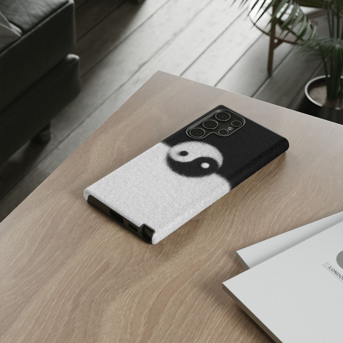 Yin Yang Phone Case - Tough Cases for Minimalist Vibes, Smartphone Cover, Unique Gift, Black and White Design, Modern Aesthetic